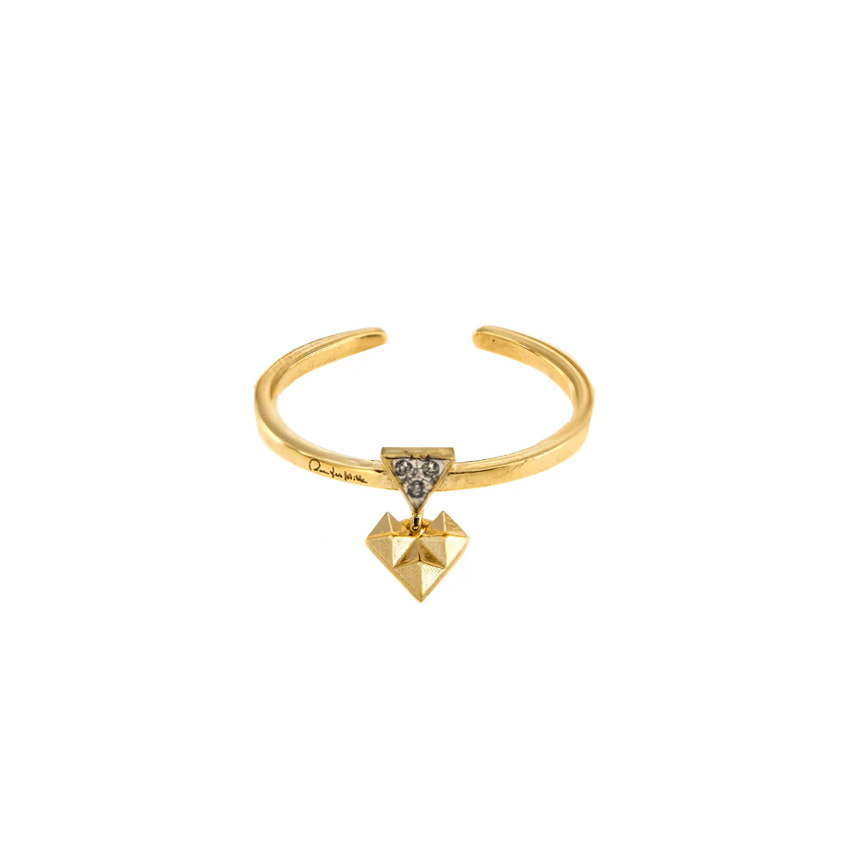 Anello cuore matto pendente - Image 2
