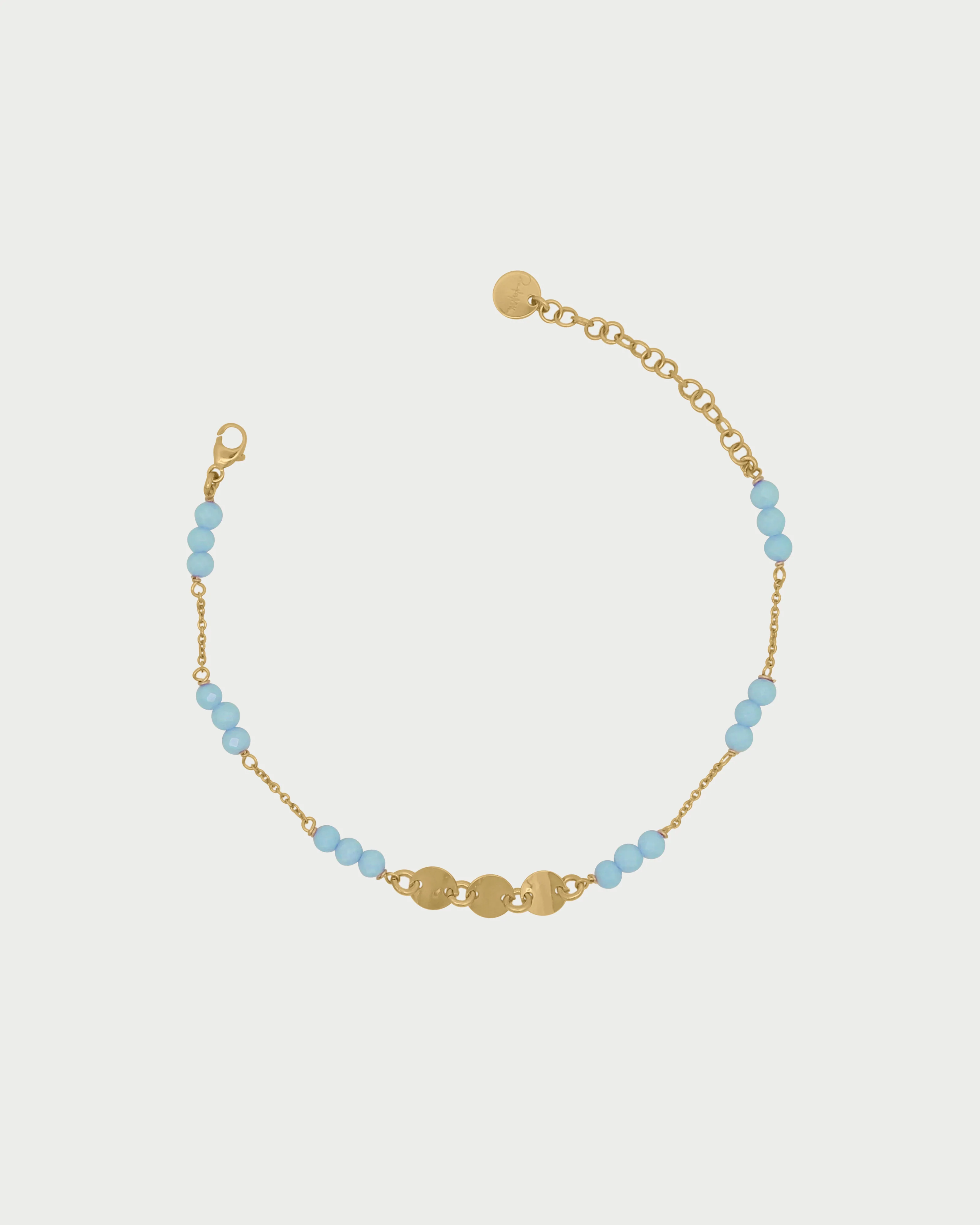 Bracciale catena zirconi Milky e Medaglie - Image 2