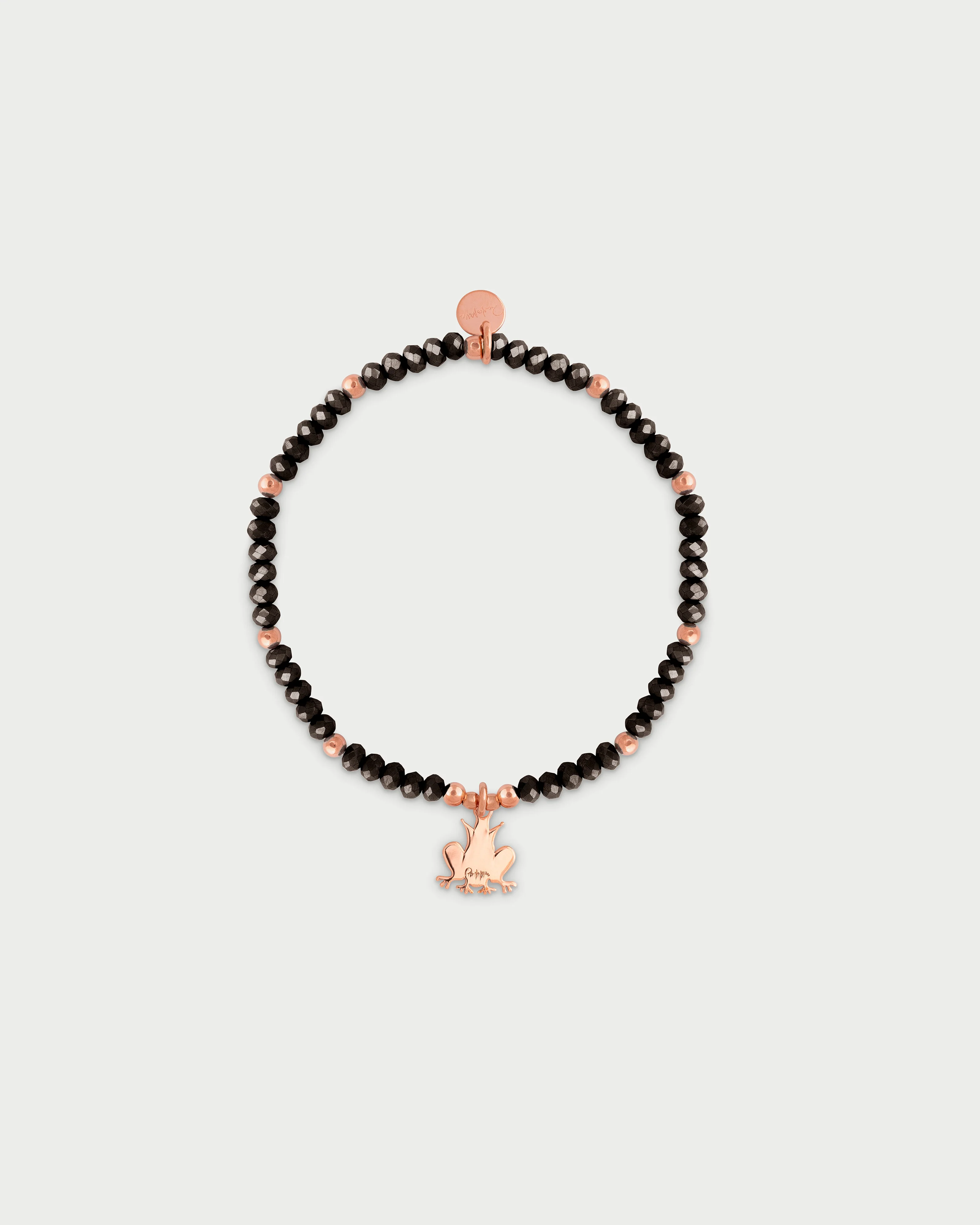 Bracciale elastico micro pietre e ciondolo ranocchio - Image 3