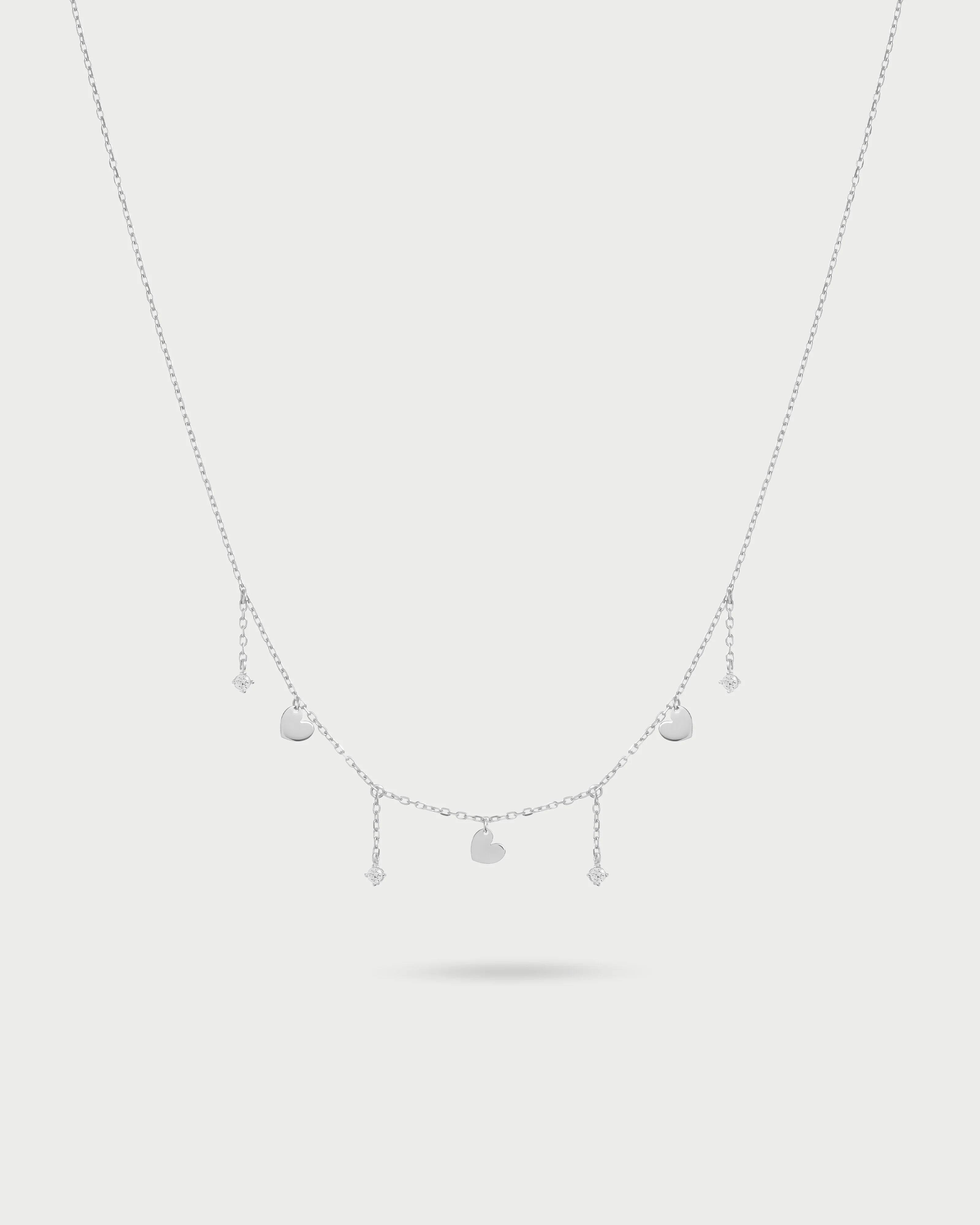 Girocollo 3 mini cuori e punti luce line - Image 3