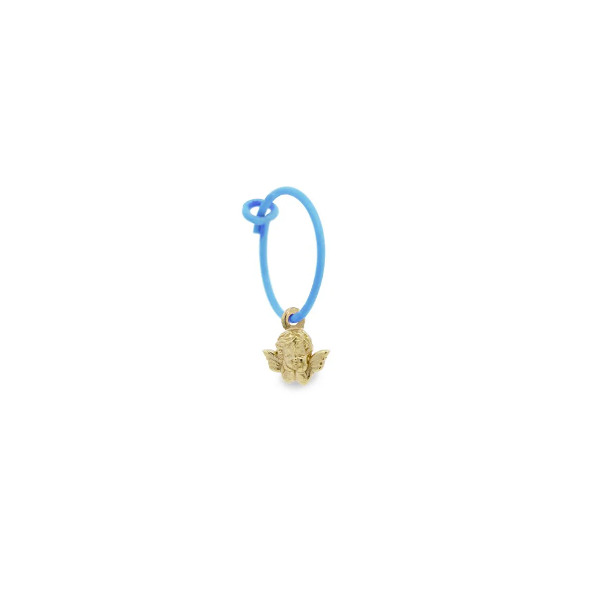 Mono-orecchino Angioletto Hoop - ORO18KT - Image 3