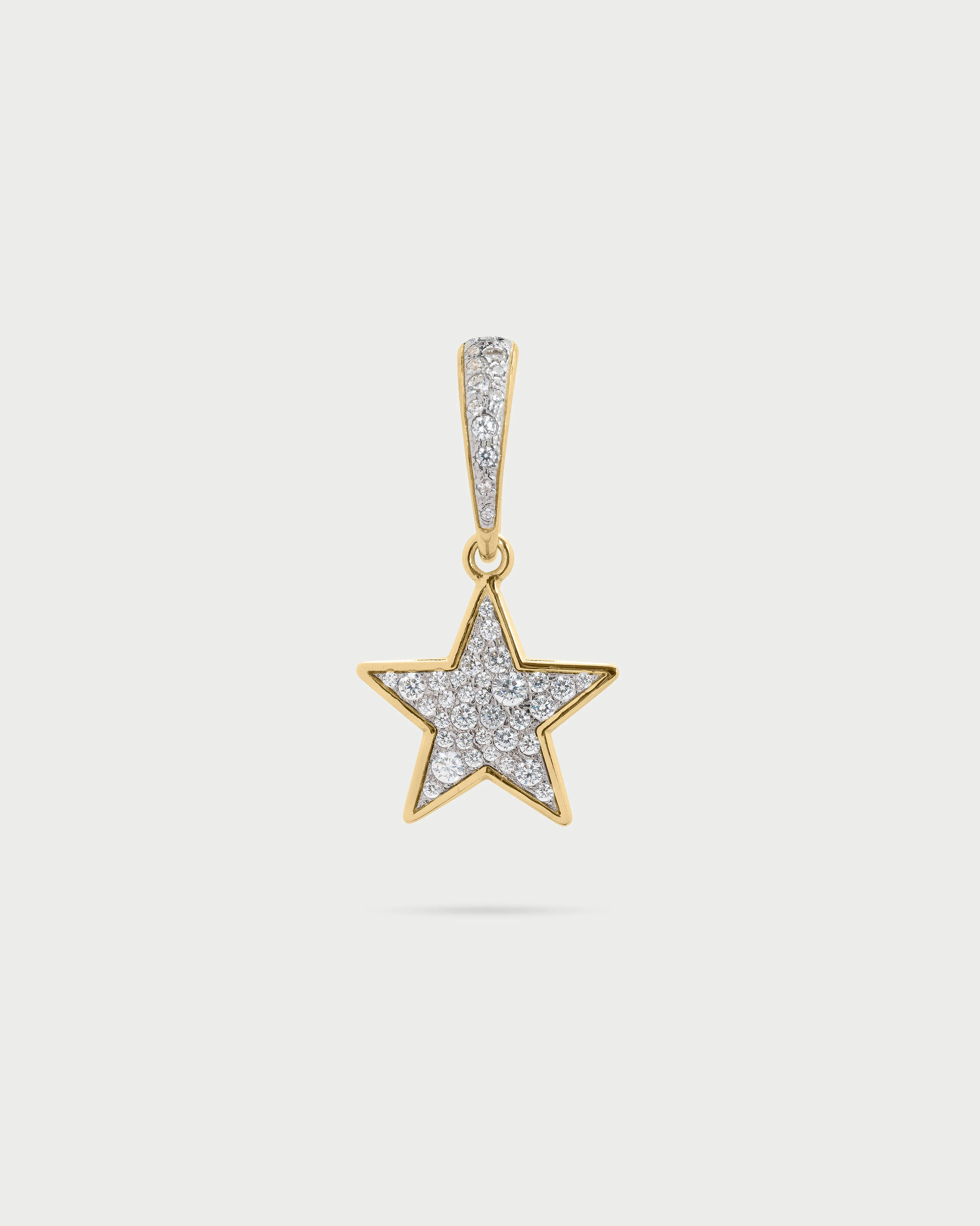 Mono-orecchino hoop pavè stella - STARDUST TEN - Image 2